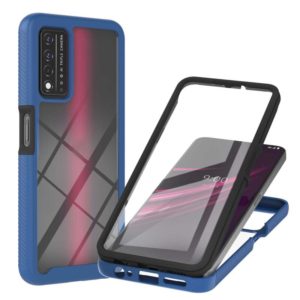 For T-Mobile REVVL V+ 5G Starry Sky Solid Color Series Shockproof PC + TPU Protective Case with PET Film(Royal Blue) (OEM)