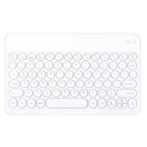 X4 Universal Round Keys Panel Spray Color Bluetooth Keyboard(White) (OEM)