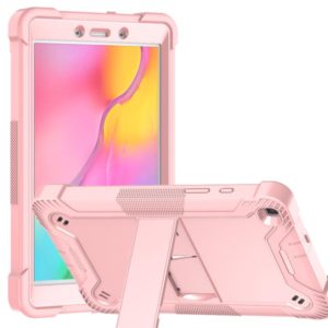 For Samsung Galaxy Tab A 8.0 2019 Silicone + PC Shockproof Protective Case with Holder(Rose Gold) (OEM)