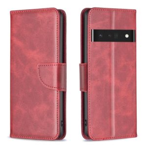 For Google Pixel 7 Pro 5G Lambskin Texture Leather Phone Case(Red) (OEM)