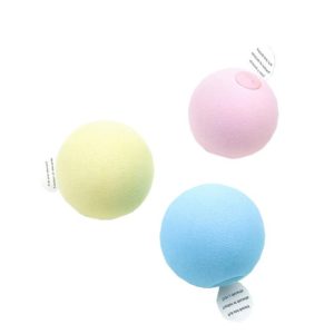 Funny Cat Toy Ball Simulation Animal Vocal Ball, Specification: EVA Material(Pink+Blue+Yellow) (OEM)