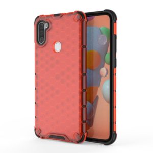 For Galaxy A11 (European Version) Shockproof Honeycomb PC + TPU Protective Case(Red) (OEM)