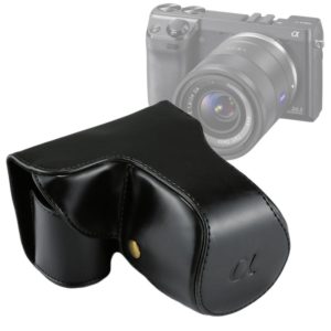 Full Body Camera PU Leather Case Bag with Strap for Sony NEX 7 / F3 (18-55mm Lens)(Black) (OEM)