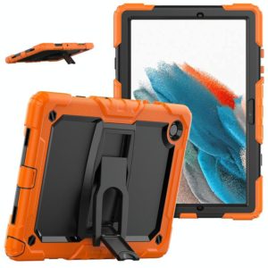 For Samsung Galaxy Tab A8 10.5 2021 Shockproof Black Silicone + PC Tablet Protective Case(Orange) (OEM)