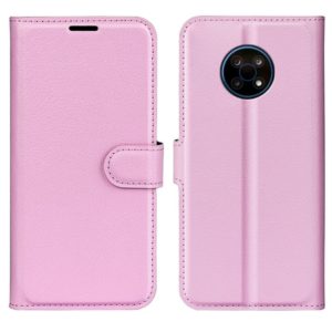 For Nokia G50 Litchi Texture Horizontal Flip Protective Case with Holder & Card Slots & Wallet(Pink) (OEM)