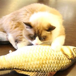 Simulation Fish Toy Funny Cat Toy Fish Stuff Scratching Post Board Toy, Small Size: 21.5 x 8.0 x 5.0cm (OEM)