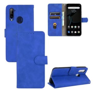 For ZTE Libero 5G Solid Color Skin Feel Magnetic Buckle Horizontal Flip Calf Texture PU Leather Case with Holder & Card Slots & Wallet(Blue) (OEM)