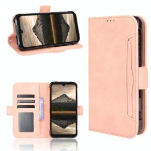 For Doogee S86 / S86 Pro Skin Feel Calf Pattern Horizontal Flip Leather Case with Holder & Card Slots & Photo Frame(Pink) (OEM)