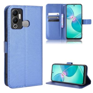 For Infinix Hot 12 Play Diamond Texture Leather Phone Case(Blue) (OEM)