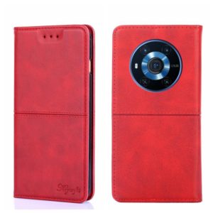 For Honor Magic3 Cow Texture Magnetic Horizontal Flip Leather Phone Case(Red) (OEM)