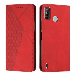 For Tecno Spark Go 2020 & 2021 / 6 Go Diamond Splicing Skin Feel Magnetic Leather Phone Case(Red) (OEM)