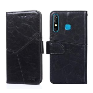 For Infinix Hot 8 / Hot 8 Lite Geometric Stitching Horizontal Flip Leather Phone Case(Black) (OEM)