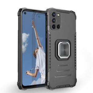 For Samsung Galaxy A52 4G / 5G Fierce Warrior Series Armor All-inclusive Shockproof Aluminum Alloy + TPU Protective Case with Ring Holder(Black) (OEM)