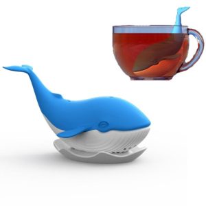 Silicone Whale Tea Infuser Tea Bag Tea Strainer Travel Tea Leaking Tea Set(Colorful Box) (OEM)