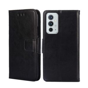 For OnePlus 9RT 5G Crystal Texture Leather Phone Case(Black) (OEM)