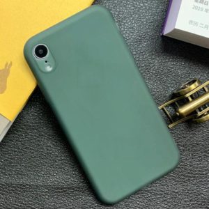 For iPhone XR Shockproof Frosted TPU Protective Case(Green) (OEM)