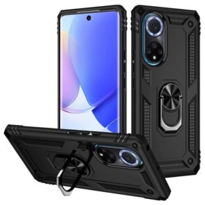 For Huawei nova 9 Shockproof TPU + PC Holder Phone Case(Black) (OEM)