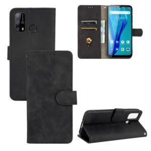 For Oukitel C23 Pro Solid Color Skin Feel Magnetic Buckle Horizontal Flip Calf Texture PU Leather Case with Holder & Card Slots & Wallet(Black) (OEM)