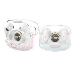 TWS Wireless Bluetooth Headset In-ear Space Capsule Gaming Headset(Transparent White) (OEM)