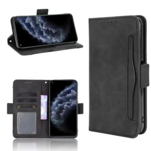 For Cubot C30 Skin Feel Calf Texture Horizontal Flip Leather Case with Holder & Card Slots & Photo Frame(Black) (OEM)