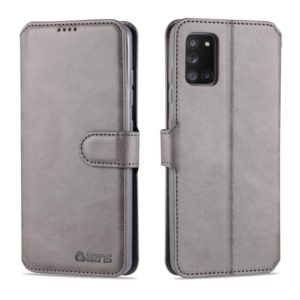 For Samsung Galaxy A31 AZNS Calf Texture Horizontal Flip Leather Case, with Holder & Card Slots & Wallet & Photo Frame(Grey) (AZNS) (OEM)