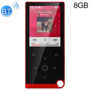 E05 2.4 inch Touch-Button MP4 / MP3 Lossless Music Player, Support E-Book / Alarm Clock / Timer Shutdown, Memory Capacity: 8GB Bluetooth Version(Red) (OEM)