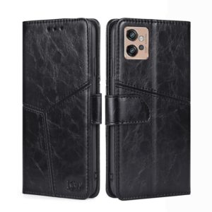For Motorola Moto G32 4G Geometric Stitching Leather Phone Case(Black) (OEM)