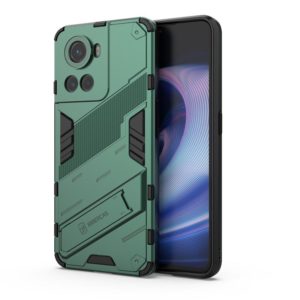 For OnePlus Ace 5G Punk Armor PC + TPU Phone Case with Holder(Green) (OEM)