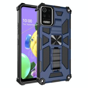 For LG K53 Shockproof TPU + PC Magnetic Protective Case with Holder(Blue) (OEM)