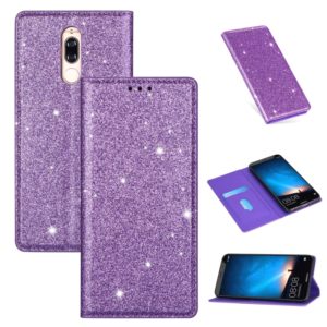 For Huawei Mate 10 Lite Ultrathin Glitter Magnetic Horizontal Flip Leather Case with Holder & Card Slots(Purple) (OEM)
