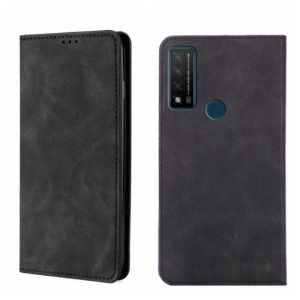 For TCL 20 R 5G/Bremen/20AX 5G Skin Feel Magnetic Horizontal Flip Leather Phone Case(Black) (OEM)