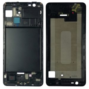 For Galaxy A7 (2018) / A750 Front Housing LCD Frame Bezel Plate (Black) (OEM)