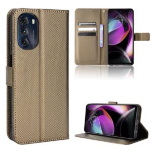 For Motorola Moto G 5G 2022 Diamond Texture Leather Phone Case(Brown) (OEM)