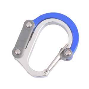Aluminum Alloy D-type Outdoor Mountaineering Hook, Specification: S (Blue) (OEM)