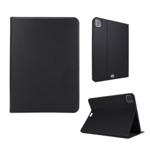 For iPad Pro 11 inch (2020) Voltage Plain Weave Stretch Leather + TPU Bracket Protective Holster With Sleep Function(Black) (OEM)