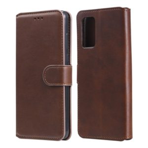 For Xiaomi Poco M3 / Redmi Note 9 4G Classic Calf Texture PU + TPU Horizontal Flip Leather Case, with Holder & Card Slots & Wallet(Brown) (OEM)
