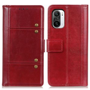 For Motorola Edge S 5G Peas Crazy Horse Texture Horizontal Flip Leather Case with Holder & Card Slots & Wallet(Red) (OEM)