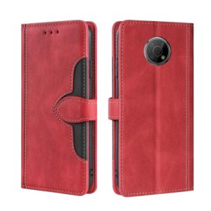 For Nokia G300 Skin Feel Straw Hat Magnetic Buckle Leather Phone Case(Red) (OEM)