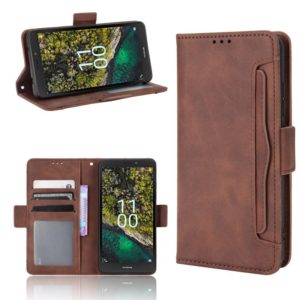 For Nokia C100 Skin Feel Calf Texture Card Slots Leather Phone Case(Brown) (OEM)