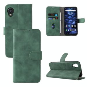 For Kyocera DIGNO BX2 Skin Feel Magnetic Buckle Leather Phone Case(Green) (OEM)