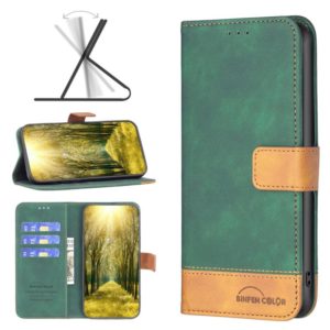 For Nokia G21 / G11 BF11 Color Matching Skin Feel Leather Phone Case(Green) (OEM)