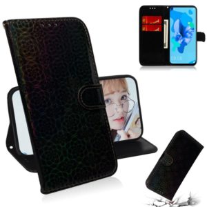 For Huawei P20 Lite 2019 / Nova 5i Solid Color Colorful Magnetic Buckle Horizontal Flip PU Leather Case with Holder & Card Slots & Wallet & Lanyard(Black) (OEM)