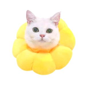 Pet Supplies Cat Headgear Cat Toy Anti-Bite Ring, Specification: XS(Golden Yellow) (OEM)