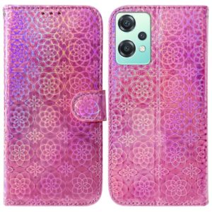 For OnePlus Nord CE 2 Lite 5G Colorful Magnetic Buckle Leather Phone Case(Pink) (OEM)