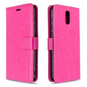 For Nokia 2.3 Crazy Horse Texture Horizontal Flip Leather Case with Holder & Card Slots & Wallet & Photo Frame(Rose) (OEM)