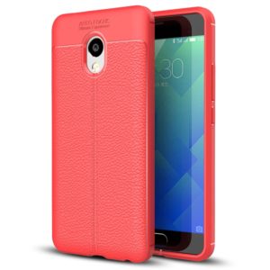 For Meizu M5 Note Litchi Texture Soft TPU Protective Case(Red) (OEM)