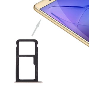 For Huawei Honor 8 Lite / P8 Lite 2017 SIM Card Tray & SIM / Micro SD Card Tray(Gold) (OEM)