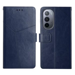For Motorola Moto Edge X30 Y Stitching Horizontal Flip Leather Phone Case(Blue) (OEM)