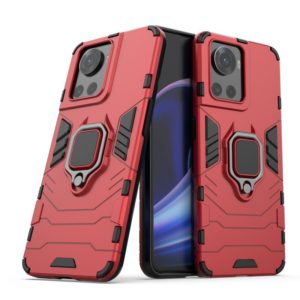 For OnePlus Ace 5G / 10R Shockproof PC + TPU Phone Case with Magnetic Ring Holder(Red) (OEM)