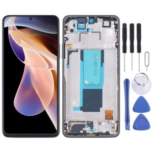 Original LCD Screen and Digitizer Full Assembly with Frame for Xiaomi Redmi Note 11 Pro China/Redmi Note 11 Pro+ 5G/11i/11i HyperCharge(Black) (OEM)